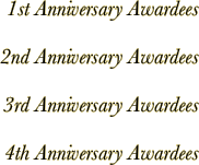 1st Anniversary Awardees